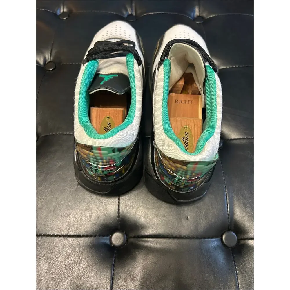 Jordan Men’s Sneakers in White, Black & Teal
